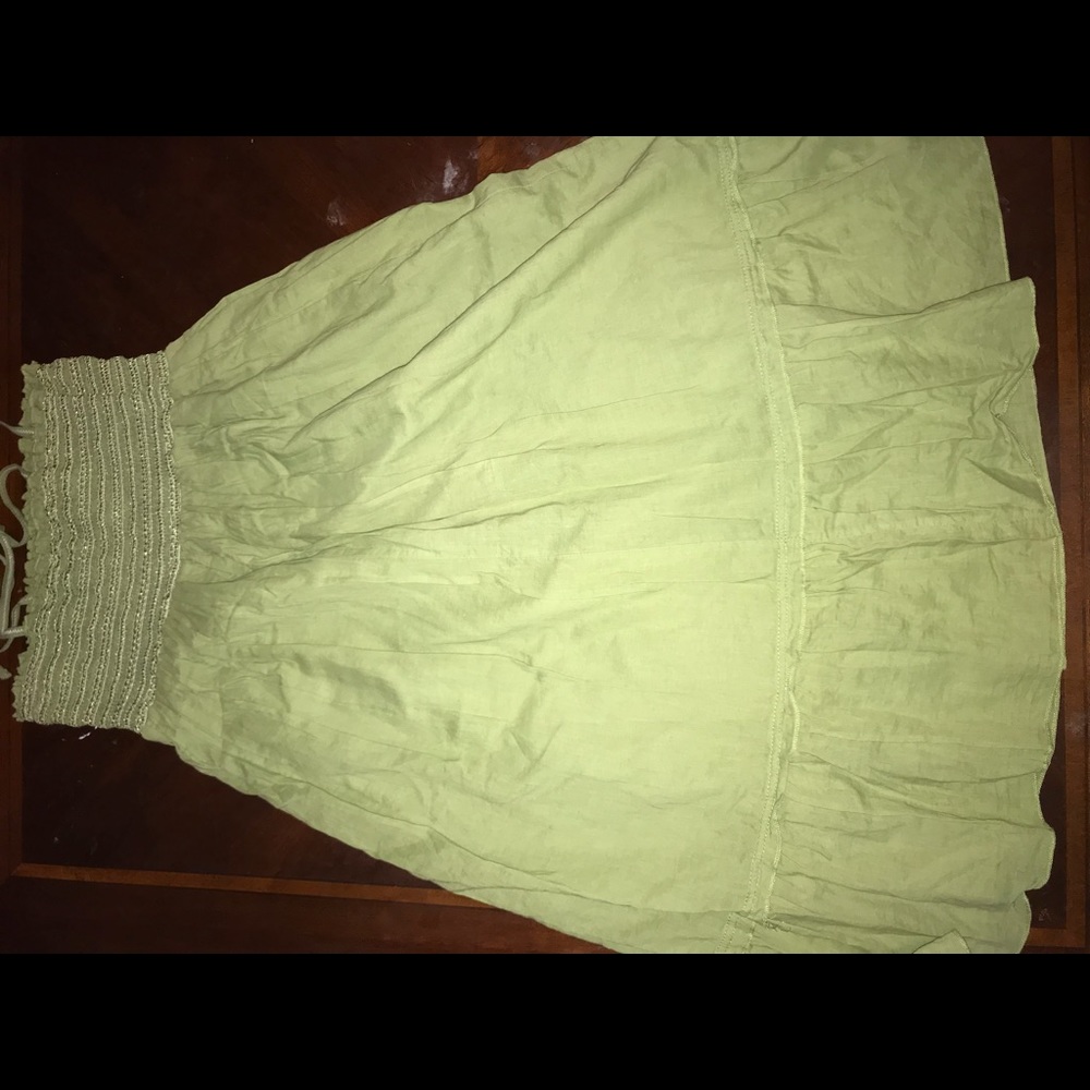 Lime Green Sundress with ruffle